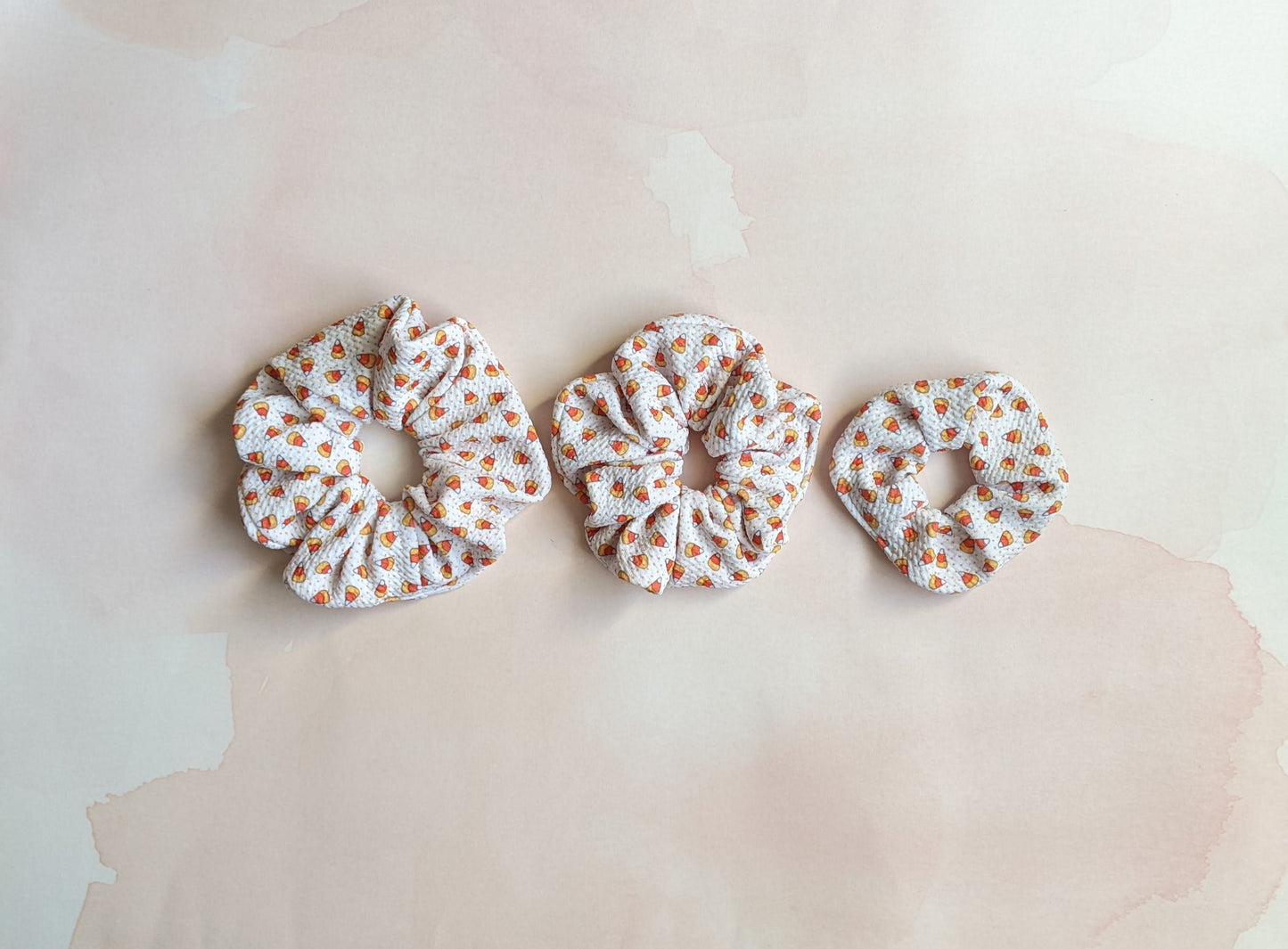 Halloween Candy Corn Print - Scrunchie