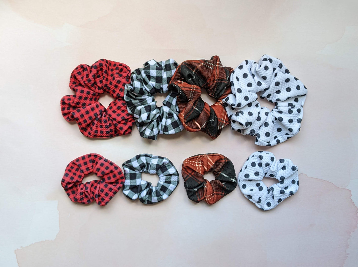 Plaid Print - Scrunchies