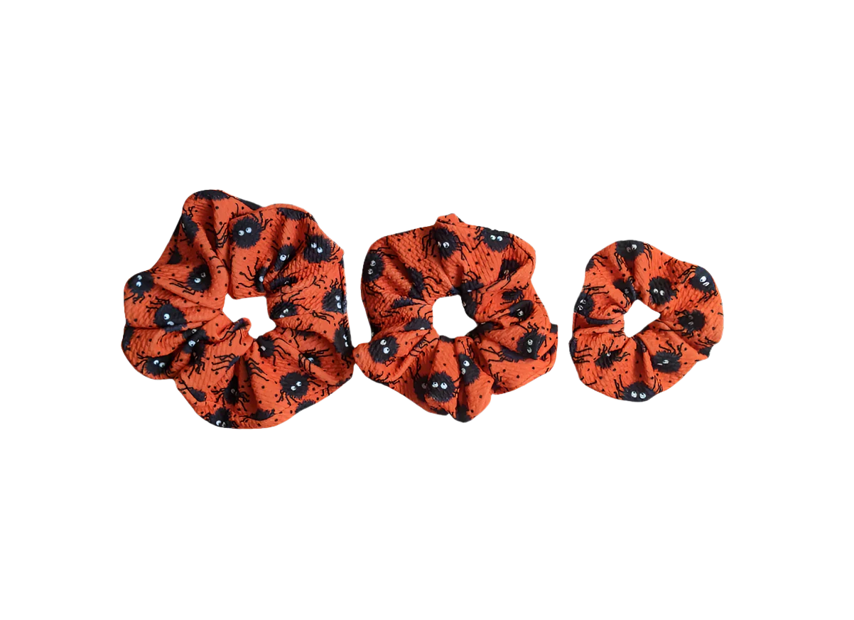 Halloween Spider Print - Scrunchie